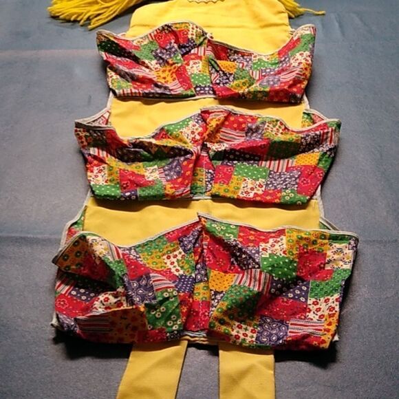 Vintage Six Pocket Handmade Children's Shoe Hanger/organizer Cottagecore - Picture 7 of 8